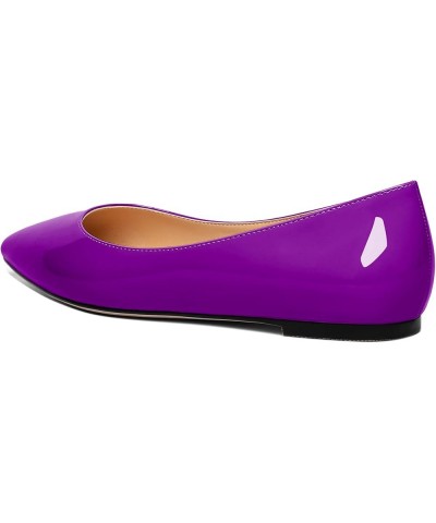 Flats Shoes Women, Pointed Toe Slip On Loafer Flats Shoes Pumps for Office Casual Dressy Comfortable Purple $40.49 Loafers & ...