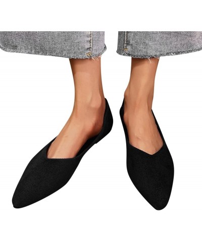 Womens Textile Ballet Flats Espadrille Ballet Flats for Women Low Top Sneakers Comfortable Loafer Shoes Dress Shoes Black $14...