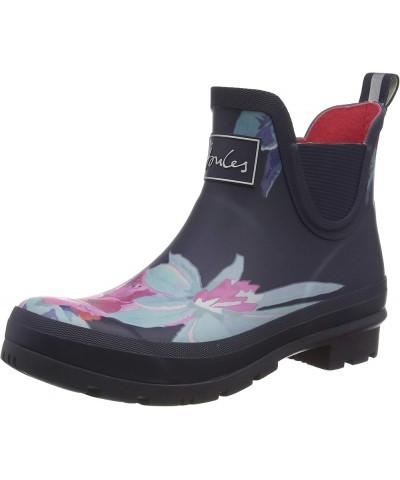 Women's Wellibob Rain Boot Navy Florals $34.53 Outdoor Shoes