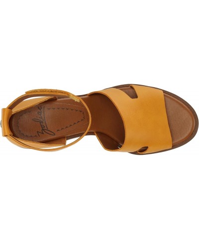 Women's Ida Block Heeled Sandal Turmeric Yellow $30.39 Sandals