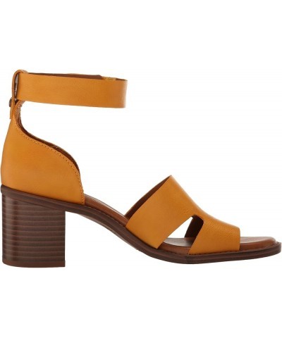 Women's Ida Block Heeled Sandal Turmeric Yellow $30.39 Sandals