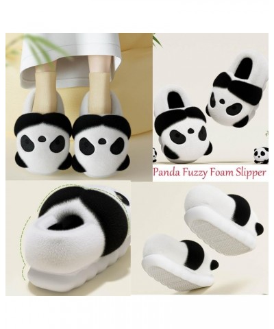 Panda Fuzzy Foam Slippers, Kawaii Panda Fluffy Slippers, Adults and Kids Winter Nonslip Comfy Cloud Panda Slippers Panda $21....