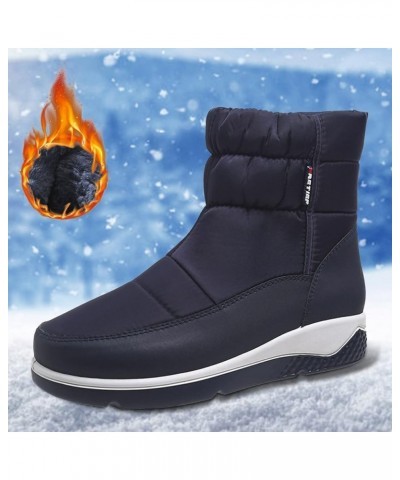 Short Winter Boots for Women Low Heel Ankle Snow Boots Size 9 Wide for Women Women Winter Snow Boots Waterproof Outdoor Boots...