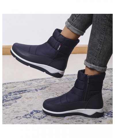 Short Winter Boots for Women Low Heel Ankle Snow Boots Size 9 Wide for Women Women Winter Snow Boots Waterproof Outdoor Boots...