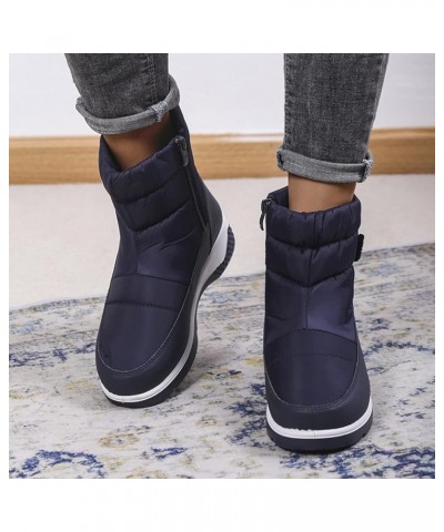 Short Winter Boots for Women Low Heel Ankle Snow Boots Size 9 Wide for Women Women Winter Snow Boots Waterproof Outdoor Boots...