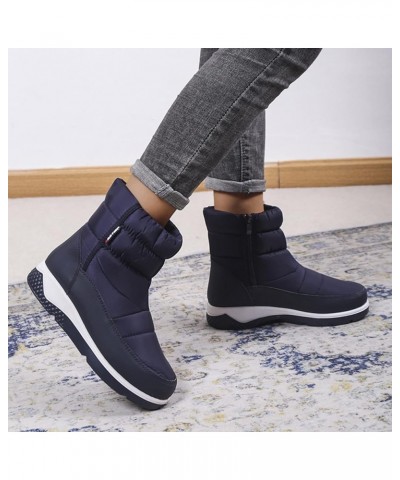 Short Winter Boots for Women Low Heel Ankle Snow Boots Size 9 Wide for Women Women Winter Snow Boots Waterproof Outdoor Boots...