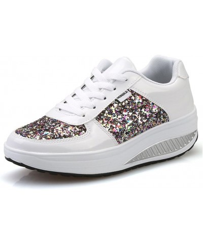 Womens Breathable Walking Shoes Sports Running Sneakers 3-white $16.32 Fashion Sneakers