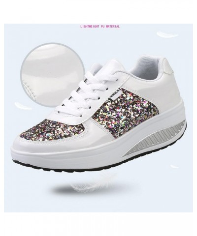 Womens Breathable Walking Shoes Sports Running Sneakers 3-white $16.32 Fashion Sneakers