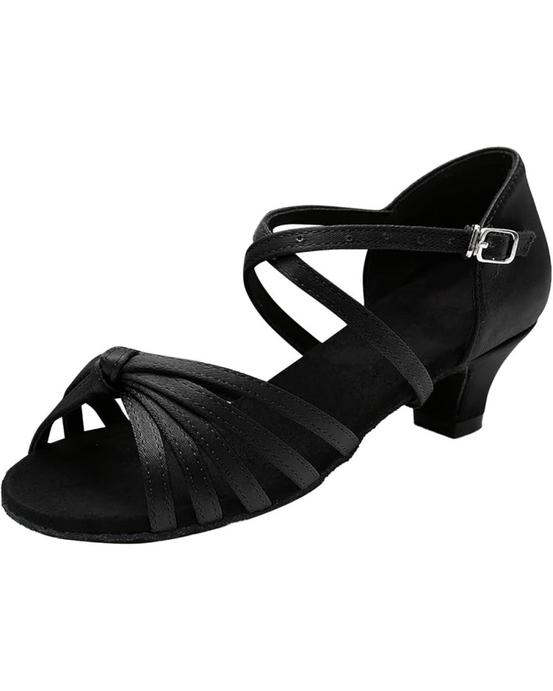 Size 12 Womens Shoes Soft Sole Comfortable Non Slip Latin Dance Shoes Black $14.06 Athletic Shoes