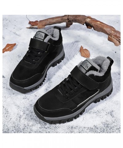 Black Knee High Winter Boots for Women Women Waterproof Snow Boots with Zipper Winter Boots for Women Ankle Booties Sexy Wome...