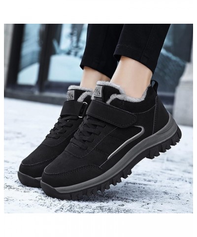 Black Knee High Winter Boots for Women Women Waterproof Snow Boots with Zipper Winter Boots for Women Ankle Booties Sexy Wome...