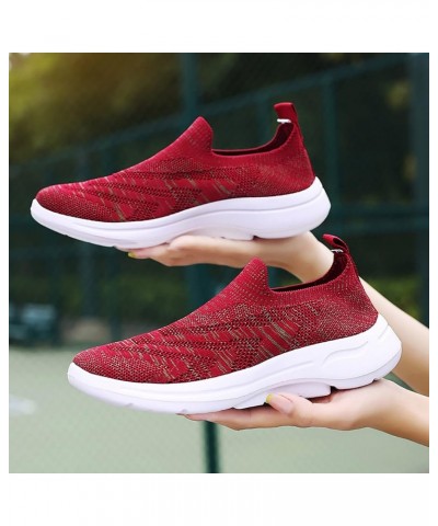 Womens Sneakers Durable Anti Slip Sneakers Mesh Breathable Round Toe Tennis Shoes Dressy Wide Fitting Sneakers Loafers Ladies...