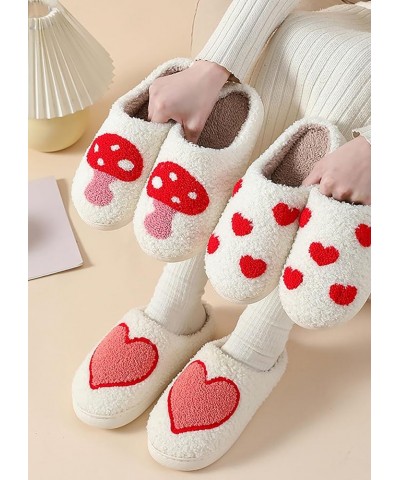 Women's Men's Heart Heart Slippers Strawberry Cherry Mushroom Slippers Evil Eye Slippers Cartoon Animal Cat Slippers Memory F...