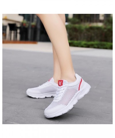 Women Platform Sandals Orthopedic Slip-on Walking Shoes Fashion Flat Casual Shoes Christmas Chunky Sneakers for Women White 7...