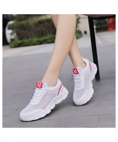 Women Platform Sandals Orthopedic Slip-on Walking Shoes Fashion Flat Casual Shoes Christmas Chunky Sneakers for Women White 7...