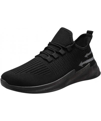 Mens High Top Sneakers Mens Tennis Gym Shoes Running Lightweight Breathable Shoes Casual Sneakers Black $14.18 Fashion Sneakers