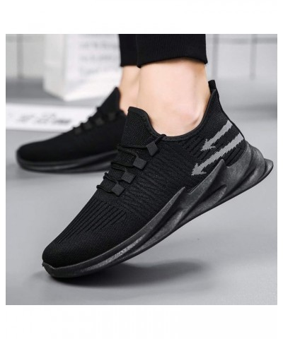 Mens High Top Sneakers Mens Tennis Gym Shoes Running Lightweight Breathable Shoes Casual Sneakers Black $14.18 Fashion Sneakers