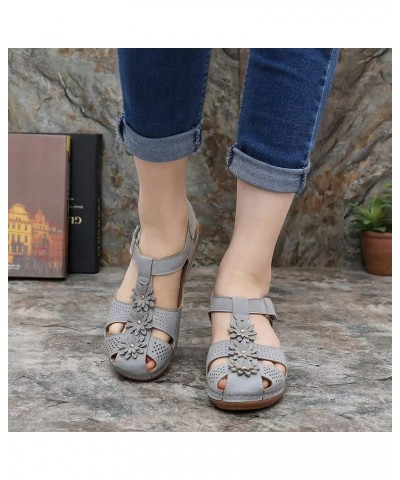 Sole Shoes Hollow Comfortable Toe Sandals Soft Ankle Girls Round Women's Ladies Women's Casual Shoes Womens Shoes Size 6.5 Ca...