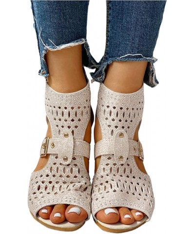 Sandals Women Casual Summer, Women's Sandals 2023 Gladiator Roman Sandals Casual Rhinestones Soft Comfortable Leather Wedges ...