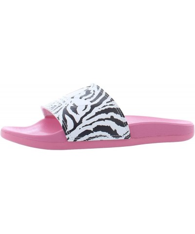 Unisex-Adult Adilette Comfort Slide Sandal Rose Tone/White/Black Zebra $13.72 Athletic Shoes