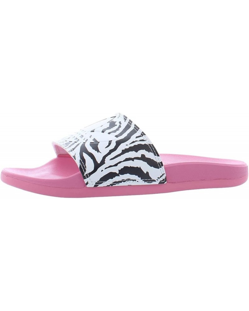 Unisex-Adult Adilette Comfort Slide Sandal Rose Tone/White/Black Zebra $13.72 Athletic Shoes