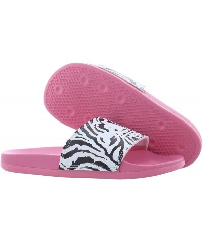 Unisex-Adult Adilette Comfort Slide Sandal Rose Tone/White/Black Zebra $13.72 Athletic Shoes