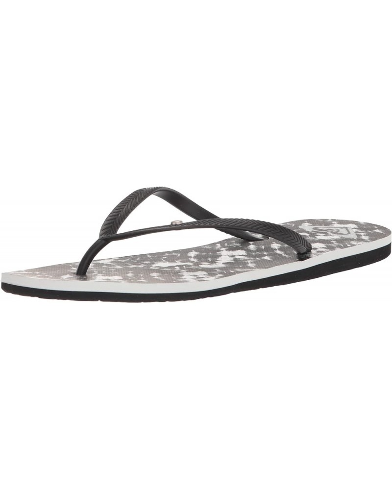 Women's Bermuda Flip Flop Sandal Black/Armor/White $11.73 Sandals