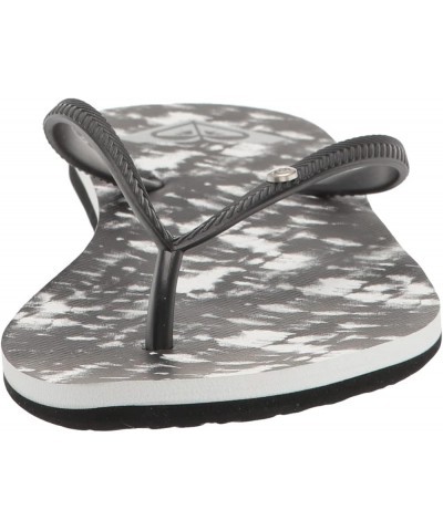 Women's Bermuda Flip Flop Sandal Black/Armor/White $11.73 Sandals