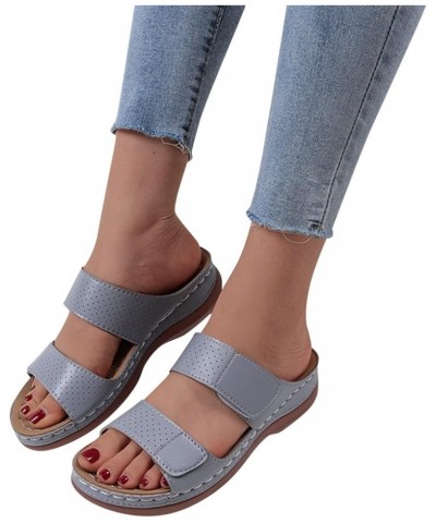 Women's Platform Sandals ankle strap Espadrille Platform Sandals black womens dress shoes bling sandals for women Grey $10.89...