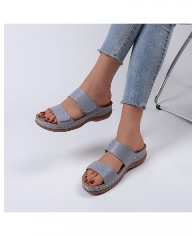 Women's Platform Sandals ankle strap Espadrille Platform Sandals black womens dress shoes bling sandals for women Grey $10.89...