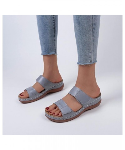 Women's Platform Sandals ankle strap Espadrille Platform Sandals black womens dress shoes bling sandals for women Grey $10.89...