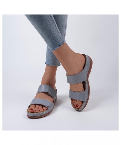 Women's Platform Sandals ankle strap Espadrille Platform Sandals black womens dress shoes bling sandals for women Grey $10.89...