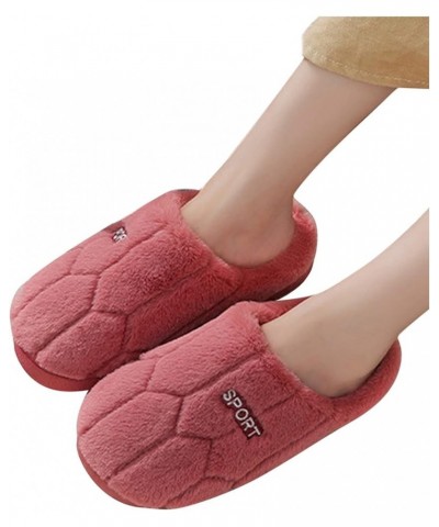 Womens Bath Slippers Non Slip Shoes Women Sliper Ladies Women's Slipper Slippers for Elderly Women, 7 A-red➤➤slippers for Wom...