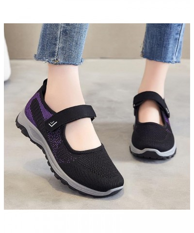 Slip on Sneakers Women Casual ShoesSlack Slip On Sneakers Soft Sole Flat Sneakers Z 12-black $10.64 Athletic Shoes