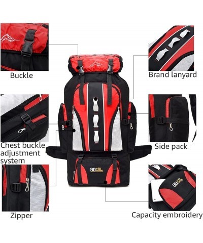 Outdoor Hiking Backpack Camping Backpack Sports Shoulder Bag Large Capacity Cute for Backpacks (Red, One Size) Bu1 One Size $...