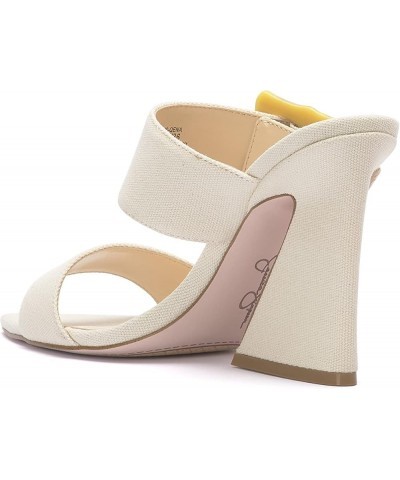 Women's Qena Buckle High Heel Sandal Heeled Natural $29.08 Sandals