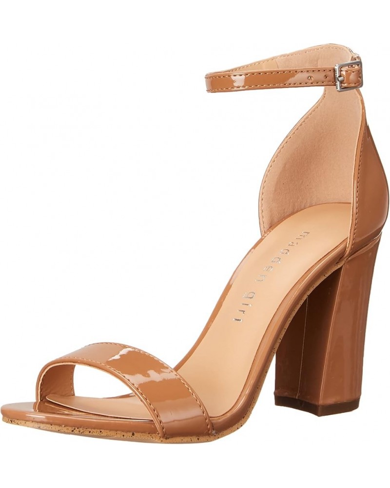 Women's Beella Heeled Sandal Caramel Patent $13.69 Sandals