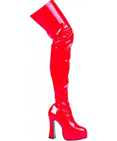 Women's Thrill Thigh High Boots Adult Shoes Red - Size Red $28.88 Boots