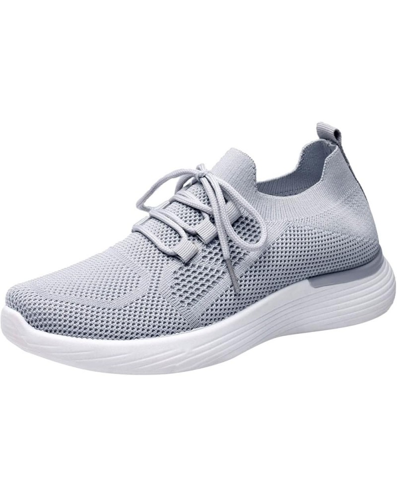 Women's Street Cleats 2-Fashion Friends Sneaker Women Shoes Breathable Casual Sports Shoes Sneaker Heels for Women Grey $19.7...