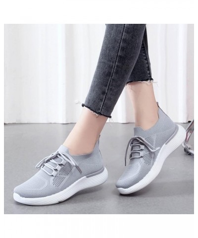 Women's Street Cleats 2-Fashion Friends Sneaker Women Shoes Breathable Casual Sports Shoes Sneaker Heels for Women Grey $19.7...