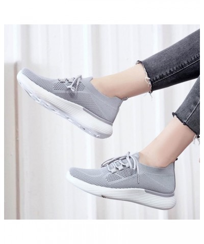 Women's Street Cleats 2-Fashion Friends Sneaker Women Shoes Breathable Casual Sports Shoes Sneaker Heels for Women Grey $19.7...