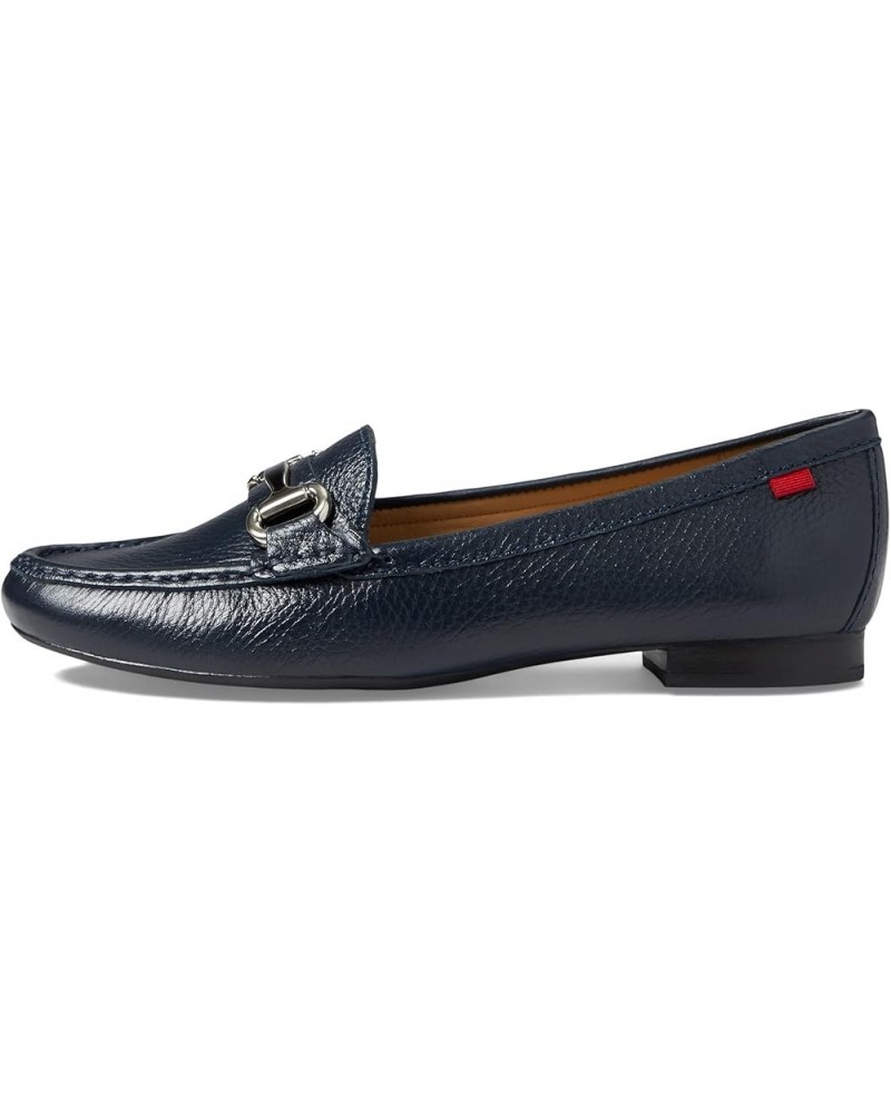 Womens Leather Grand Street Loafer Driving Style Navy Grainy $47.02 Loafers & Slip-Ons