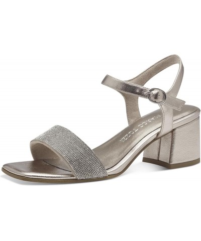 Women's Modern Heeled Sandal Platinum $30.26 Sandals