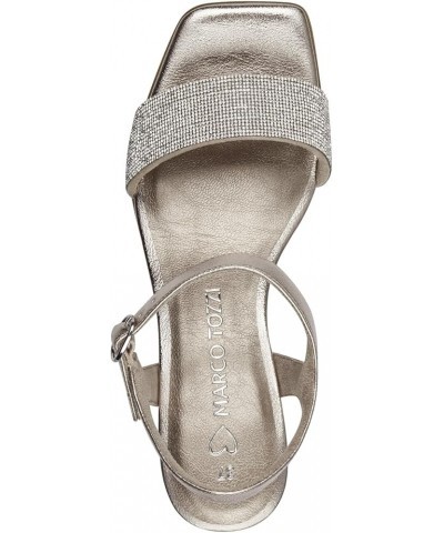 Women's Modern Heeled Sandal Platinum $30.26 Sandals