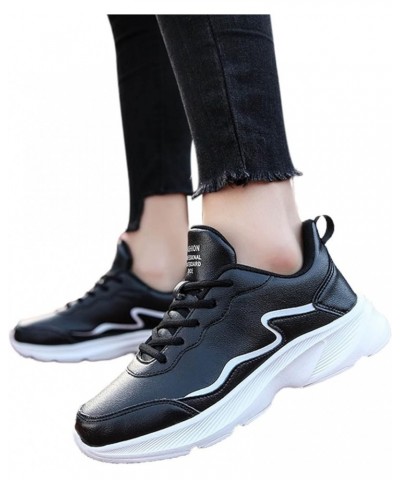 Running Shoes Lightweight Tennis Shoes Non Slip Gym Shoes Breathable Mesh Walking Sneakers - Black Sneakers for Women 4-black...