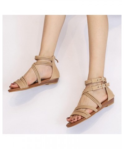 Ladies Custom Durable Non Slip Sandals Wedge Heel Sandals For Open Toed Shoes Thick Sandals 2023 Sandals Fashion A $17.24 San...