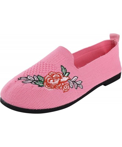 Women Cute Sneaker Soft Women's Flats Shoes Casual Tennis Dress Shoes Running Shoes Walking Shoes for Women Hot Pink $14.15 F...