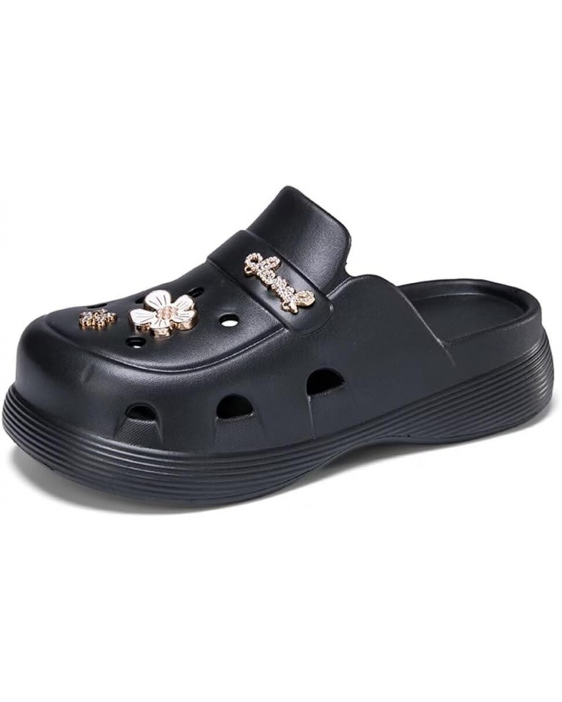 Orthopedic Clogs for Women Arch Support Garden Mules Shoes Lightweight Outdoor Platform Beach Sandals Slippers Black1 $21.44 ...