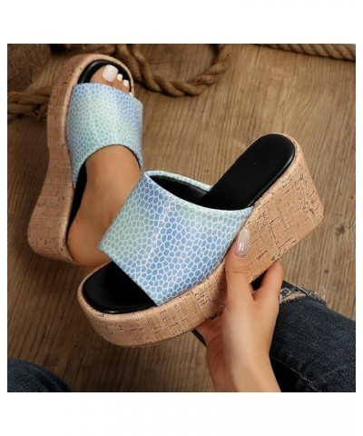 Summer Sandals Open Toe Thick Sole Platform Slippers Butterfly Flower Comfort Sandals Slip On Cute Beach Non-Slip Sandals for...