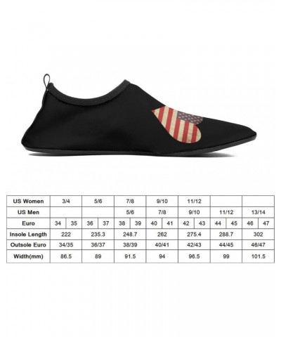 Ireland Flag and American Flag Water Shoes for Men Women Quick-Dry Barefoot Swim Shoes Slip-on for Beach Outdoor $18.75 Outdo...